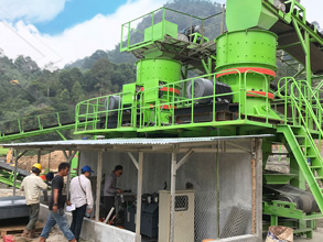时产500-800吨辉绿岩破碎机制砂机
